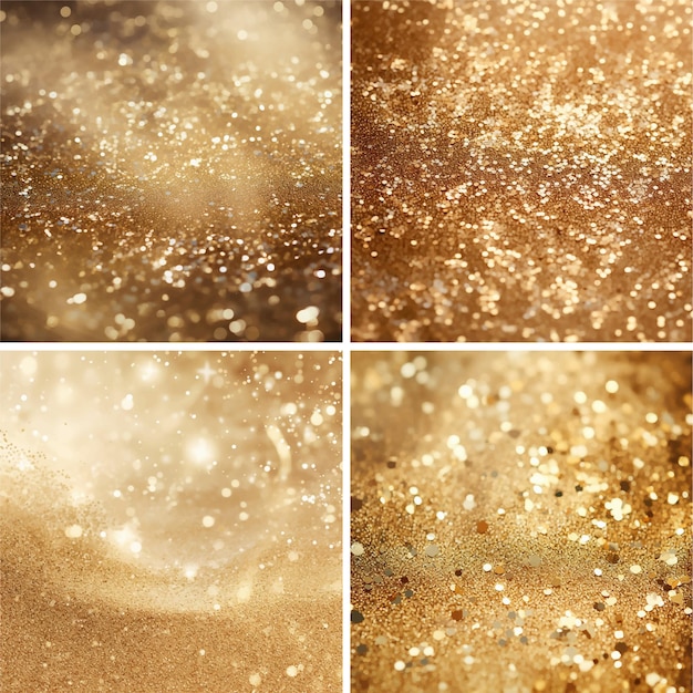 Vetor textura brilhante fundo brilho abstrato ouro brilhante brilhante brilho bokeh padrão de luz suave