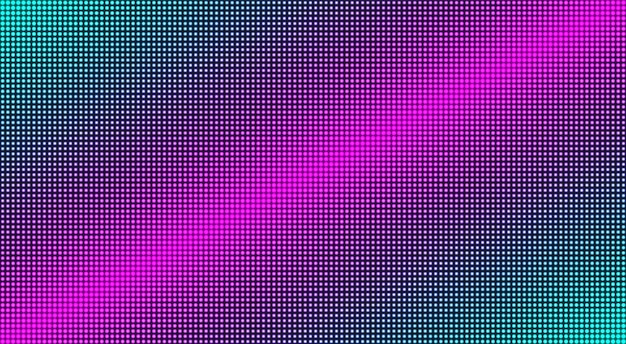 Textura da tela conduzida. Monitor digital LCD. Plano de fundo da TV. Ilustração vetorial.