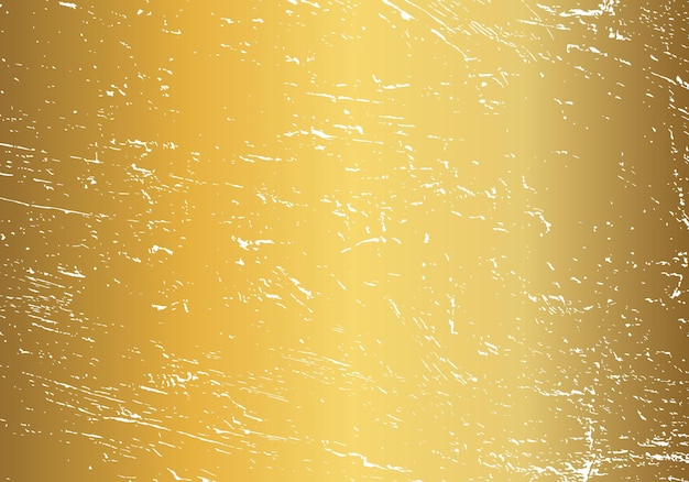 Vetor textura danificada do ouro do grunge