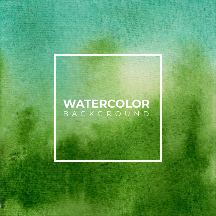 Textura de aquarela lavagem verde. Fundo abstrato