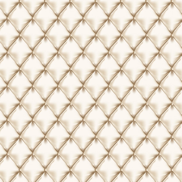 Textura de couro branco sem costura com botões.