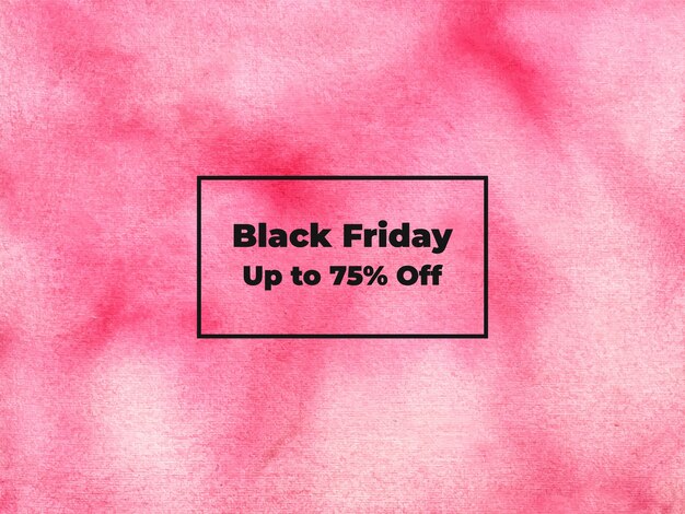 Textura de fundo abstrato black friday watercolor