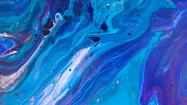 Textura de fundo abstrato de mármore azul índigo oceano azul marmorizado pintura vetorial