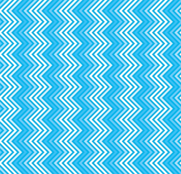 Textura de linhas de arte sem costura em zigue-zague abstrato azul