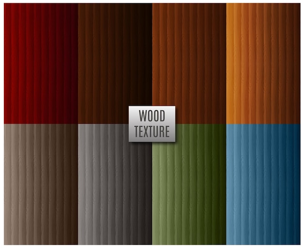Textura de madeira com cores diferentes