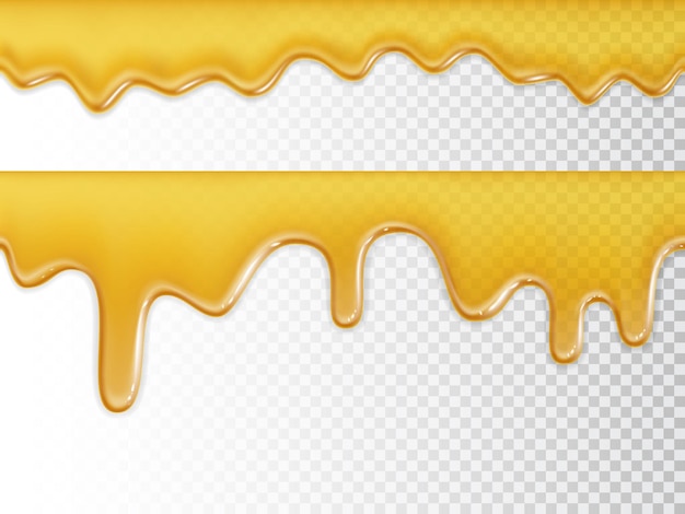 textura de mel fluida perfeita