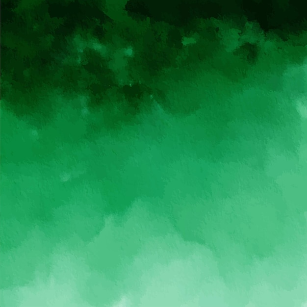 Vetor textura de ombre de fundo aquarela verde escuro