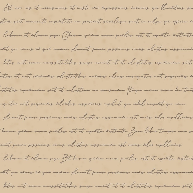 Vetor textura de papel antigo vintage com carta manuscrita pergaminho marrom com texto retrô vetor eps10