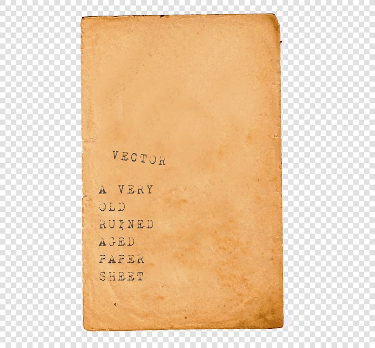 Vetor textura de papel vintage isolada