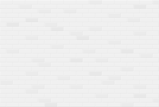Vetor textura de parede de tijolo branco sem costura padrão geométrico de tijolos