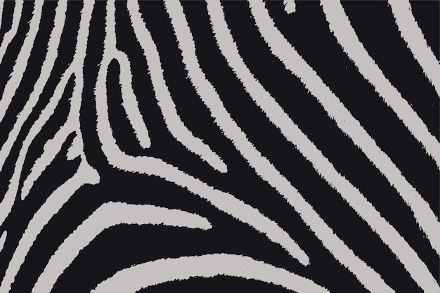 Textura de pele de zebra preto branco vetor desenho têxtil de tecido sem costura