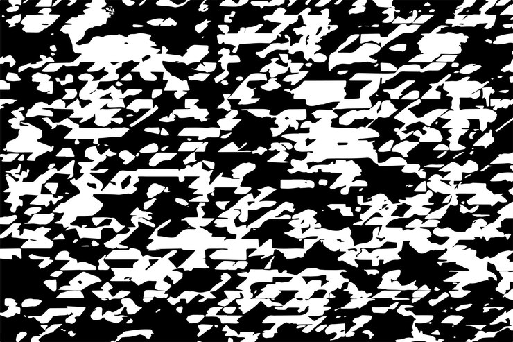 Vetor textura de sobreposição monocromática preto e branco