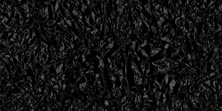 Vetor textura de sobreposição preta abstrata vetorial de filme plástico amassado