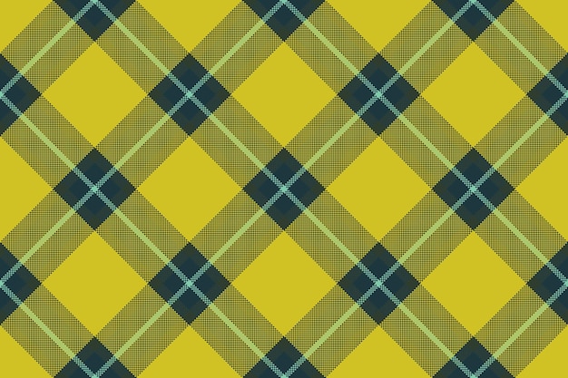 Textura de tecido sem costura padrão de vetor têxtil xadrez check fundo tartan