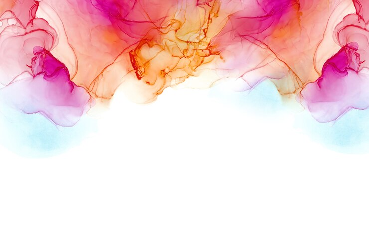 Vetor textura de tinta a álcool resumo de tinta fluida pintura abstrata colorida