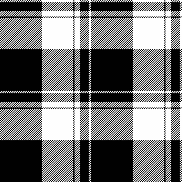 fundo de vetor padrão xadrez preto e branco, textura de tecido tartan  10551635 Vetor no Vecteezy