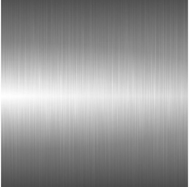 Textura de vetor de metal escovado Superfície metálica brilhante