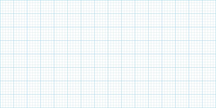 Vetor textura do papel milimetrado folha de papel de linha de grade azul
