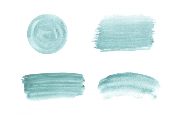 Textura em aquarela de traçado de pincel azul. desenho aquarela lavagens de mão.