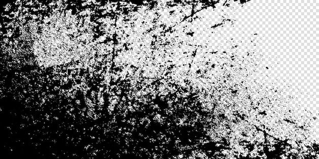 Textura grunge em fundo transparente em estilo realista