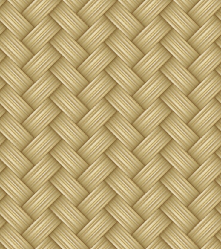 Vetor textura ondulada de palha sem costura