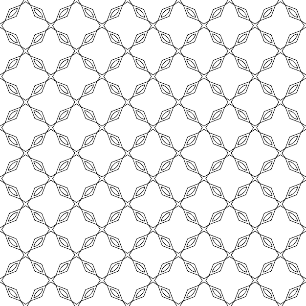 Textura padrão sem costura preto e branco Design gráfico ornamental em tons de cinza Ornamentos em mosaico