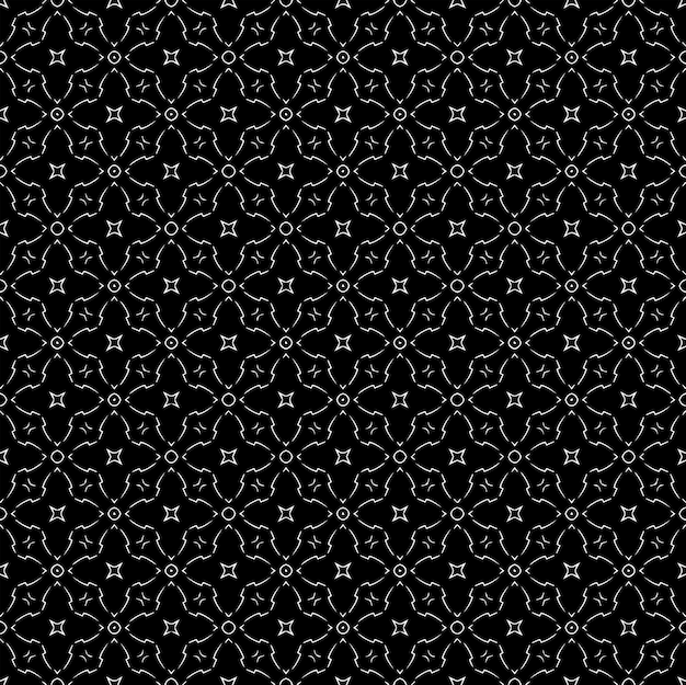 Textura padrão sem costura preto e branco Design gráfico ornamental em tons de cinza Ornamentos em mosaico