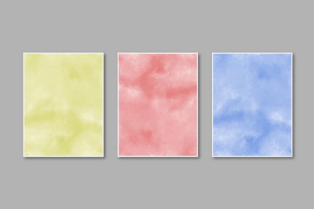 Textura pastel aquarela pintada à mão. Aquarelle manchas coloridas no papel.
