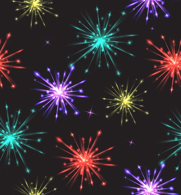 Textura perfeita com fogos de artifício coloridos para sua criatividade