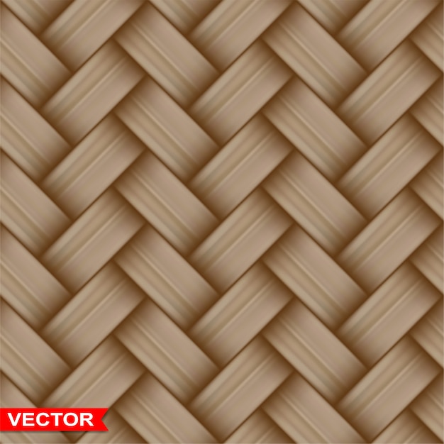 Textura sem costura realista de madeira trançada de vime