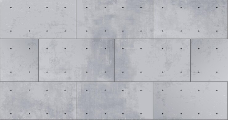 Vetor textura sem costuras vetorial realista da parede de concreto