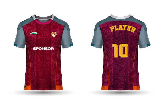 Textura vetorial grátis para camisa de futebol de futebol