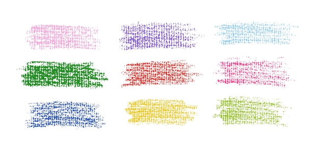 Texturas de lápis em várias cores para projetos artísticos criativos
