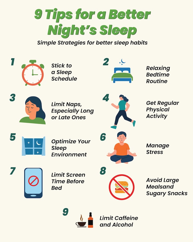Vetor the ultimate guide to better sleep 9 simple steps