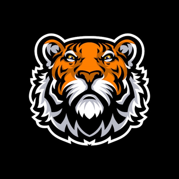 Vetor tiger mascot logo sport.