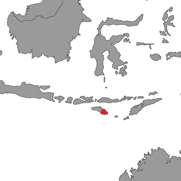 Timor-leste na ilustração do vetor do mapa do mundo