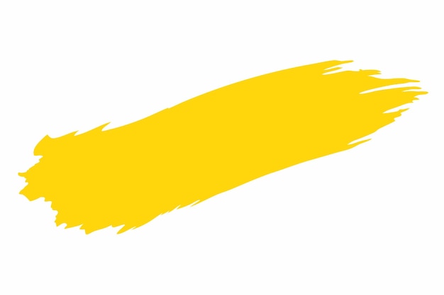 Tinta amarela isolada sobre fundo branco