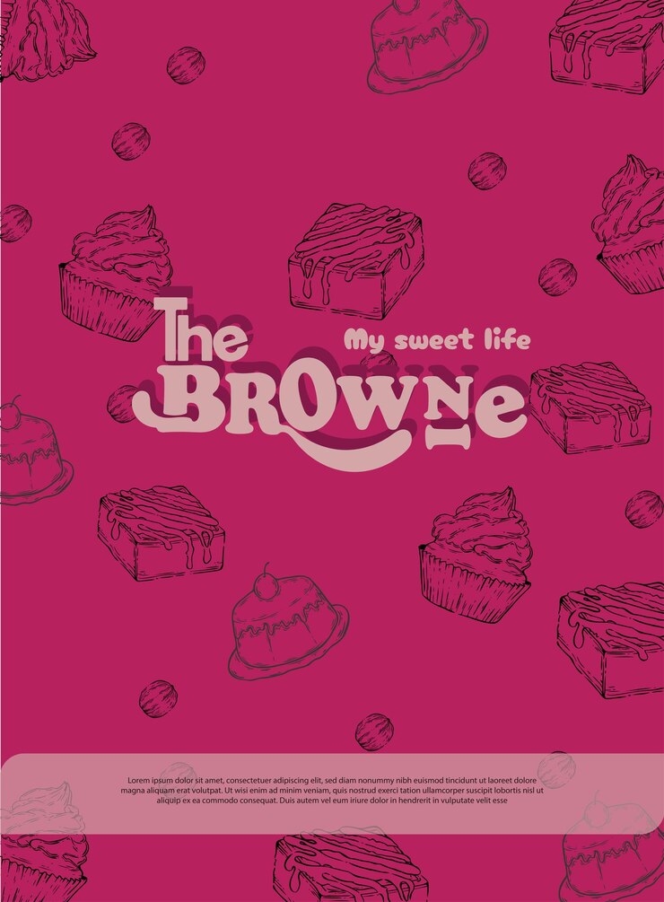 Vetor tipo de logotipo ele brownie
