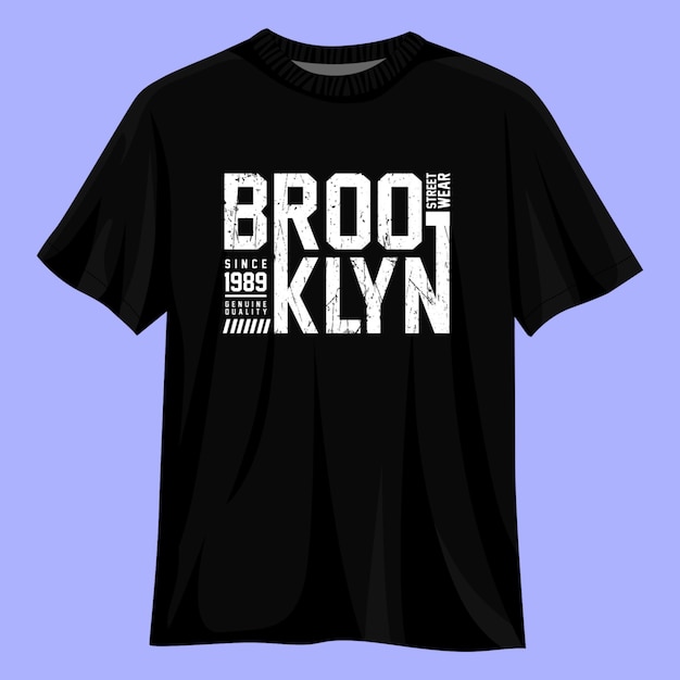 Tipografia de design de camiseta de vetor de brooklyn