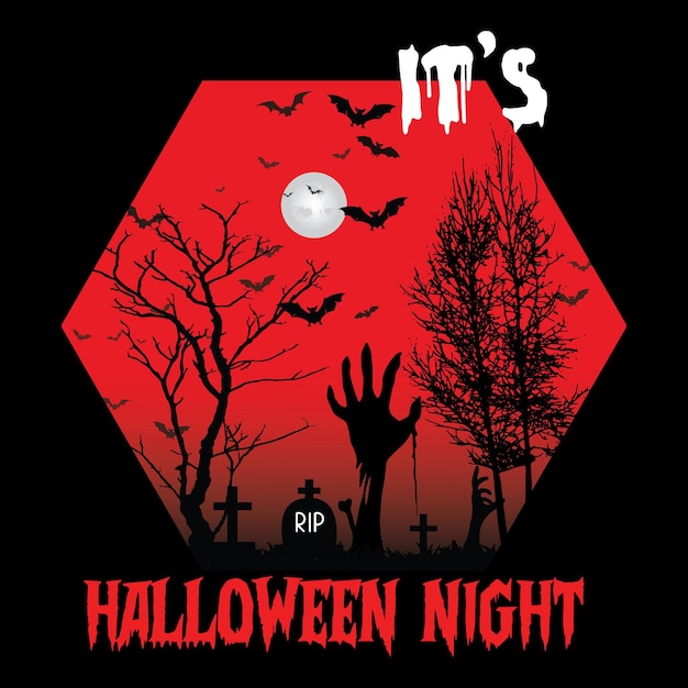 Tipografia de dia de Halloween na moda e design gráfico de camiseta