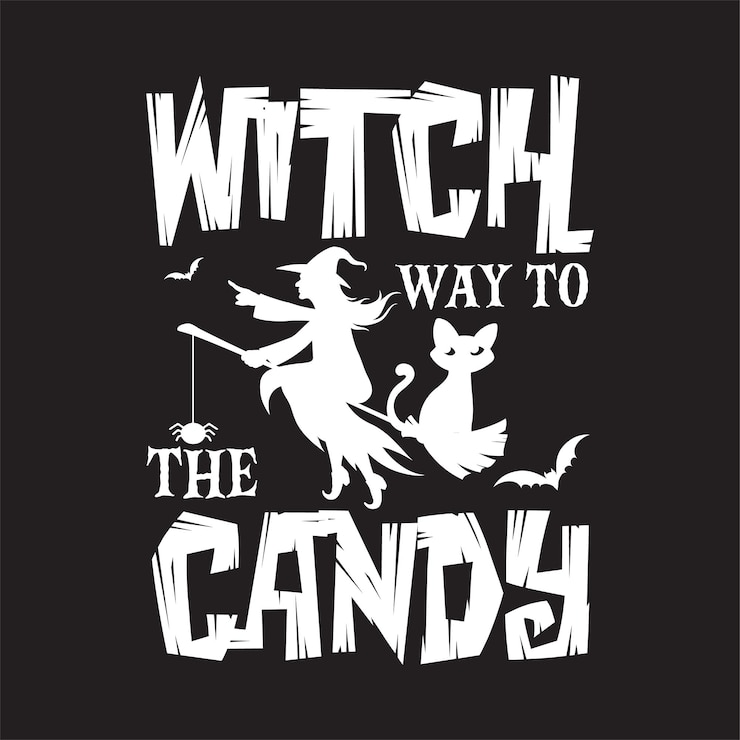 Vetor tipografia de halloween cita artesanato, design de camiseta svg