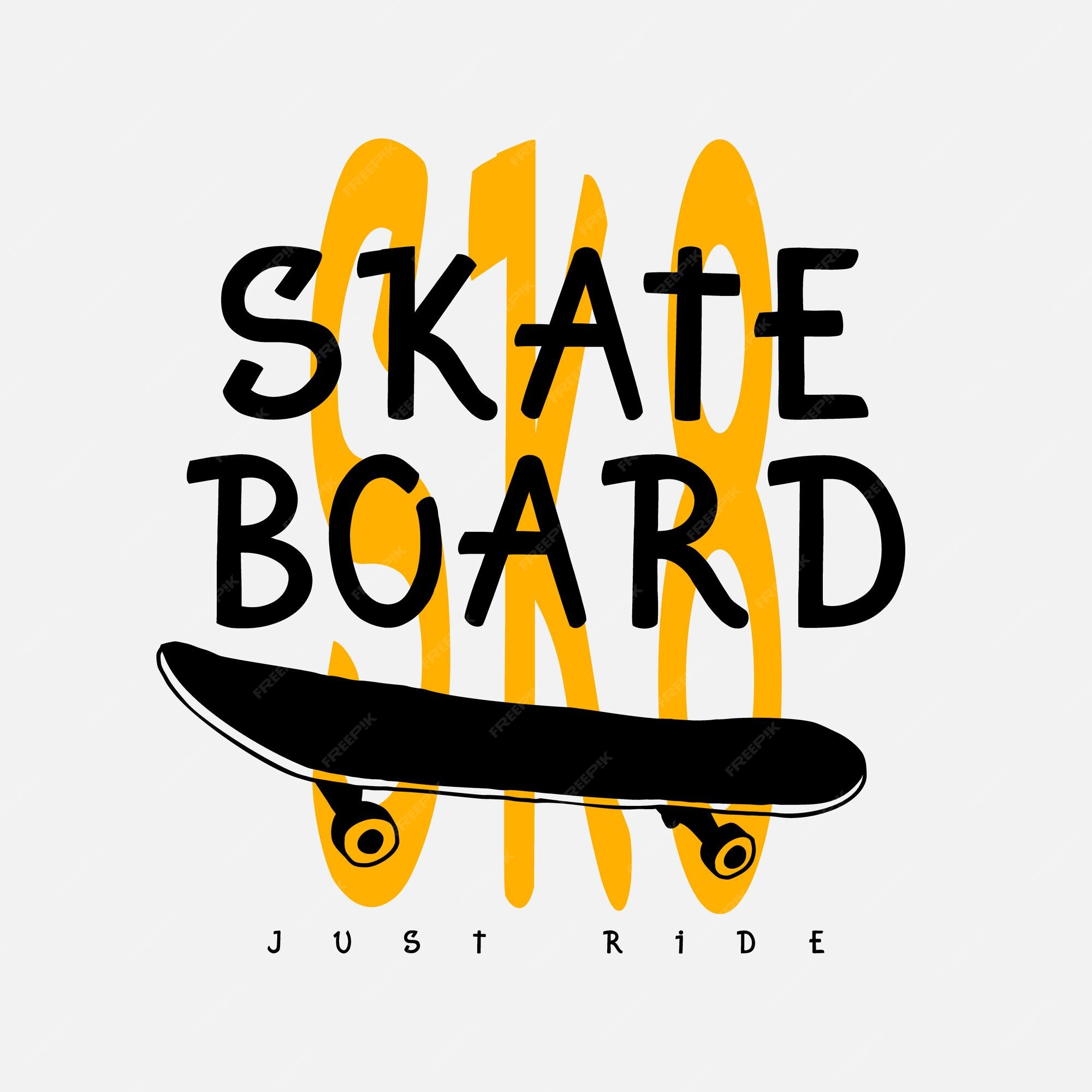 Vetores de Jogo Dos Skates Isolados No Branco Doodle Longboard Pennyboard  Lettering Skate Entregue A Ilustração Desenhada Do Vetor Para O Poster  Tshirt Matéria Têxtil e mais imagens de Andar de Skate 