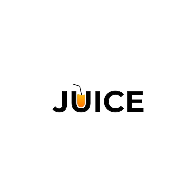 Tipografia de suco design de ícone de logotipo ícone de modelo de design gráfico de emblema de alfabeto elemento gráfico