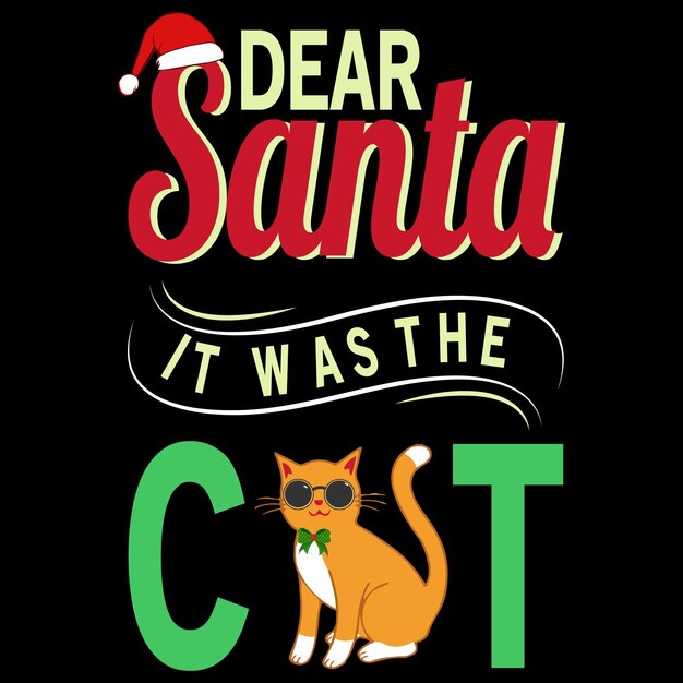 Tipografia do dia de natal e design gráfico de camiseta