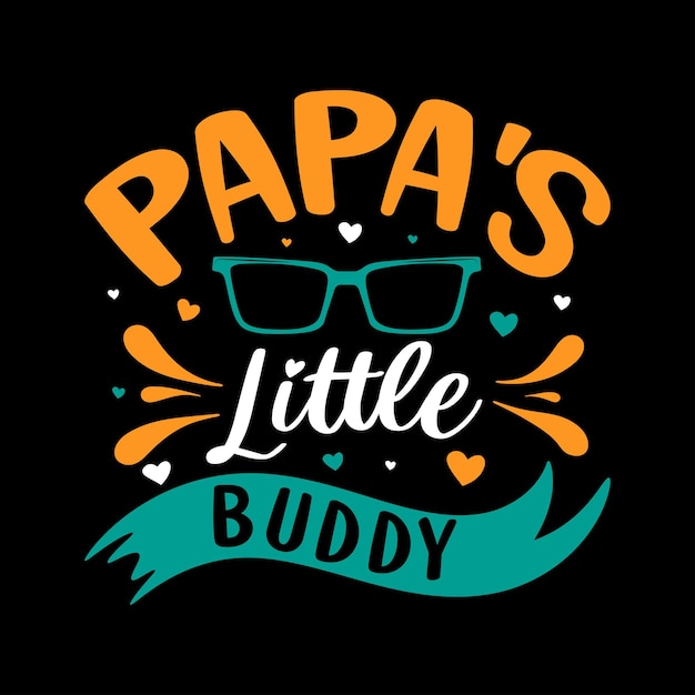 Vetor tipografia do dia dos pais e modelo de design de camiseta vetorial camisas de pai e pai