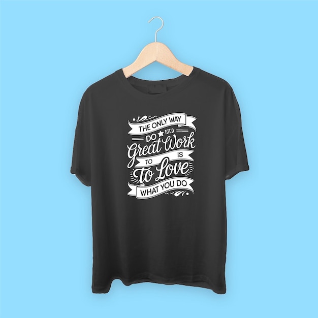 tipografia e caligrafia tshart design