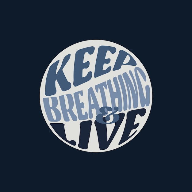 Tipografia keep breathing versão 2