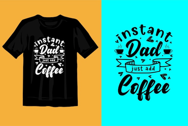 Tipografia novo design incrível de camiseta de café premium,