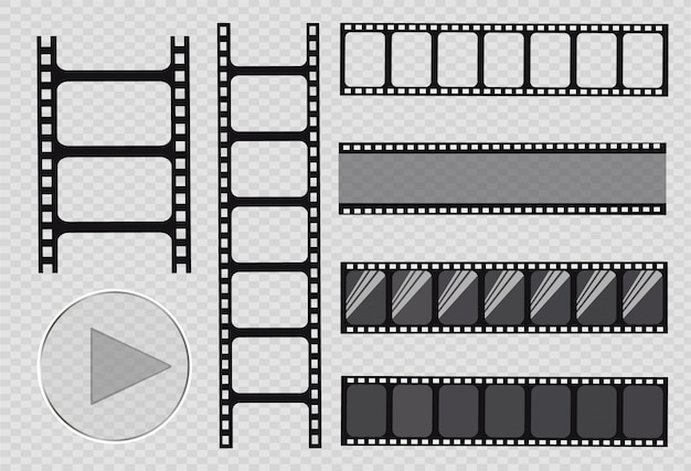 Tira de filme, ilustração. conjunto