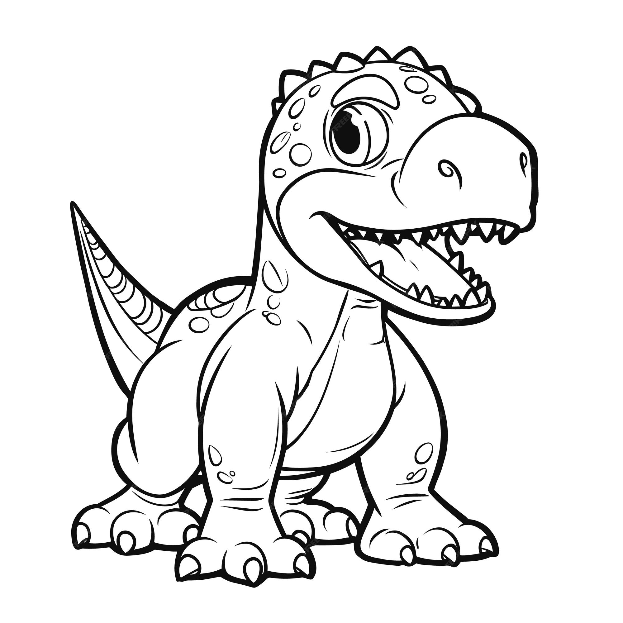 Desenho de Tiranossauro Rex para colorir